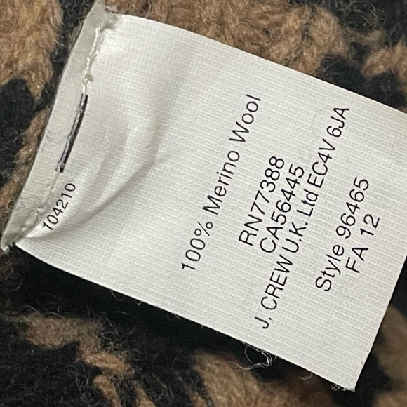 Madewell Wallace Black and Tan Wool Houndstooth Cardigan Size Medium - Picture 10 of 11